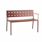 Bekkur BALCONY DINING m/örmum Iron Red