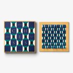 Tafl LACQUERED CHESS ATHENA brown multi