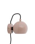 BALL Vegglampi Ø12, Glossy Nude